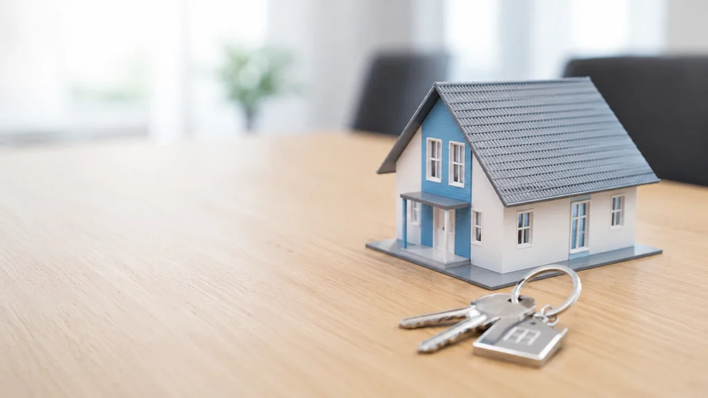 house with keys eviction notice